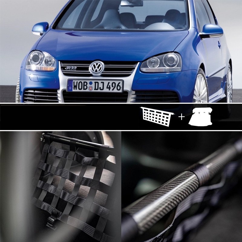 Clubsport Komplettset - Strebe mit Netz und Teppich für Golf 5 R32